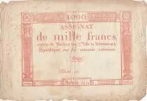 Frankreich 1000 Francs 18 Nivose n III (7.1.1795) - Sign. Troupe - Serial 6424