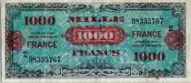 Frankreich 1000 Francs Allied Military Currency (France) - 1945 - Serial 2