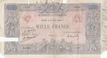 Frankreich 1000 Francs blue and pink -24-06-1926- Serial D.2492