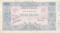 Frankreich 1000 Francs Blue on lilac - 22-09-1925 - Serial Y.2036 - VF