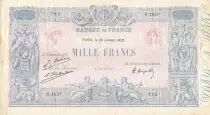Frankreich 1000 Francs Blue on lilac - 26-01-1925 - Serial O.1837-  F to VF