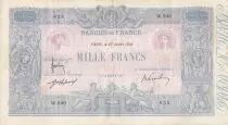 Frankreich 1000 Francs Blue on lilac - 27-07-1914 - Serial W.900 -  F to VF