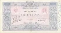 Frankreich 1000 Francs Blue on lilac - 28-07-1923 - Serial T.1663 -  VF+