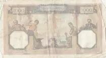 Frankreich 1000 Francs Ceres and Mercury - 02-02-1939 - Serial L.6391
