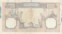 Frankreich 1000 Francs Ceres and Mercury - 02-02-1939 - Serial V.6265