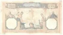 Frankreich 1000 Francs Ceres and Mercury - 08-12-1939 Serial G.8449 - VF