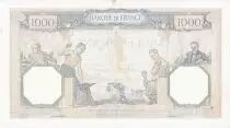 Frankreich 1000 Francs Ceres and Mercury - 09/12/1937 Serial A3101 - 621