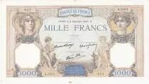 Frankreich 1000 Francs Ceres and Mercury - 09/12/1937 Serial A3101