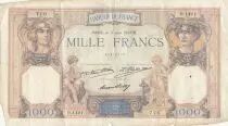 Frankreich 1000 Francs Ceres and Mercury - 11-06-1931 - Serial O.1421