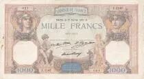 Frankreich 1000 Francs Ceres and Mercury - 12-02-1931 - Serial Z.1147