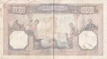 Frankreich 1000 Francs Ceres and Mercury - 12/08/1927 - Serial H.456