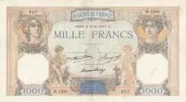 Frankreich 1000 Francs Ceres and Mercury - 13-05-1937 Serial W.2890- P.79 - VF