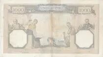 Frankreich 1000 Francs Ceres and Mercury - 16-12-1937 - Serial Q.3120