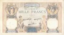 Frankreich 1000 Francs Ceres and Mercury - 16-12-1937 Serial P.3130 - F+