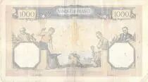 Frankreich 1000 Francs Ceres and Mercury - 16-12-1937 Serial P.3130 - F+