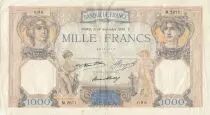 Frankreich 1000 Francs Ceres and Mercury - 19-11-1936 - Serial M.2671