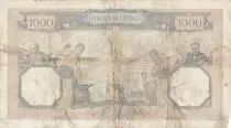 Frankreich 1000 Francs Ceres and Mercury - 24-03-1938 - Serial Q.3170
