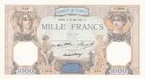 Frankreich 1000 Francs Ceres and Mercury - 27-05-1927 - Serial Y.2916