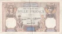 Frankreich 1000 Francs Ceres and Mercury - 27/11/1930 - Serial L.1075