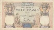 Frankreich 1000 Francs Ceres and Mercury - 30-03-1939 - Serial U.7052