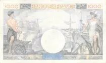 Frankreich 1000 Francs Commerce and Industry - 06-02-1941 Serial D.1547 - F to VF