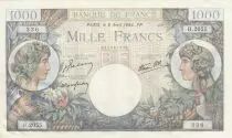 Frankreich 1000 Francs Commerce and Industry - 06-04-1944 -  AU -P.96