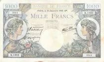 Frankreich 1000 Francs Commerce and Industry - 19-12-1940 Serial N.1335 - VF