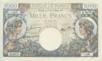 Frankreich 1000 Francs Commerce and Industry - 1944