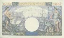 Frankreich 1000 Francs Commerce and Industry - 1944