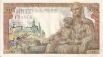 Frankreich 1000 Francs Demeter - 28-01-1943 - Serial V.3659