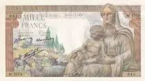 Frankreich 1000 Francs Goddess Demeter  - 27-05-1943 - Serial W.5779