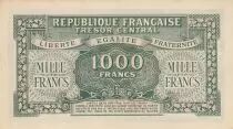 Frankreich 1000 Francs Marian - Central Treasury 1945 - Serial 72A