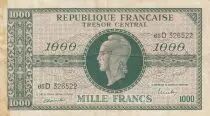 Frankreich 1000 Francs Marianne - 1945 - Letter D - P.017