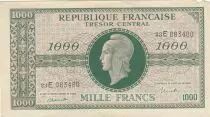 Frankreich 1000 Francs Marianne - 1945 - Letter E - P.017