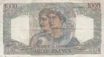 Frankreich 1000 Francs Minerva and Hercules - 01-09-1949 - Serial Z.584
