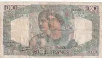 Frankreich 1000 Francs Minerva and Hercules - 02-03-1950 - Serial C.631 - F.41.31