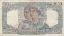 Frankreich 1000 Francs Minerva and Hercules - 03-10-1946 - Serial Z.341