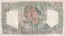 Frankreich 1000 Francs Minerva and Hercules - 03-11-1949 - Serial T.611 - F.41.29