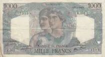 Frankreich 1000 Francs Minerva and Hercules - 11-07-1946 - Serial K.305
