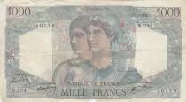 Frankreich 1000 Francs Minerva and Hercules - 11-07-1946 - Serial N.294