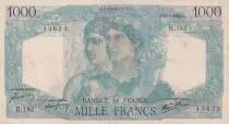 Frankreich 1000 Francs Minerva and Hercules - 17.01.1946 - Serial H.182