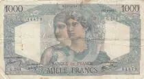 Frankreich 1000 Francs Minerva and Hercules - 25-04-1946 - Serial G.264
