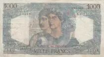 Frankreich 1000 Francs Minerva and Hercules - 26-08-1948 - Serial N.472