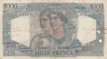 Frankreich 1000 Francs Minerva and Hercules - 28-06-1945 - Serial Y.72