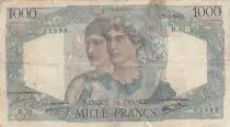 Frankreich 1000 Francs Minerva and Hercules - 31-05-1945 - Serial R.32