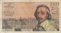 Frankreich 1000 Francs Richelieu -  01-03-1956 - Serial M.242