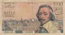 Frankreich 1000 Francs Richelieu -  03-09-1953 - Serial Z.7