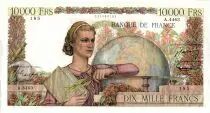 Frankreich 10000 Francs - 02-04-1953 Serial A.4463 - VF
