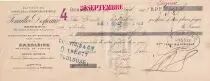 Frankreich 12 francs - Bordeaux - Bank cheque receipt - Petroleum oil and petrol refineries - 1909