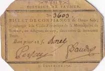 Frankreich 12 Sols - Maine et loire - District de Saumur - 30-12-1791